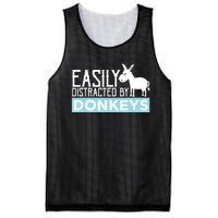 Donkeys Easily Distracted Donkey Gifts For Donkey Lovers Mesh Reversible Basketball Jersey Tank