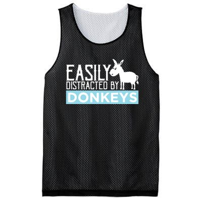 Donkeys Easily Distracted Donkey Gifts For Donkey Lovers Mesh Reversible Basketball Jersey Tank