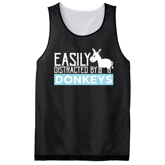 Donkeys Easily Distracted Donkey Gifts For Donkey Lovers Mesh Reversible Basketball Jersey Tank