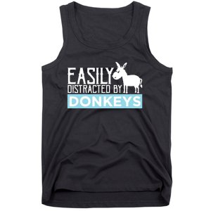 Donkeys Easily Distracted Donkey Gifts For Donkey Lovers Tank Top