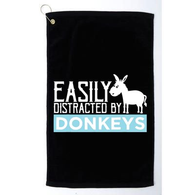 Donkeys Easily Distracted Donkey Gifts For Donkey Lovers Golf Towel