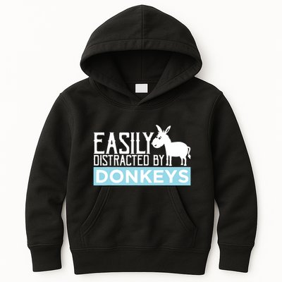 Donkeys Easily Distracted Donkey Gifts For Donkey Lovers Kids Hoodie