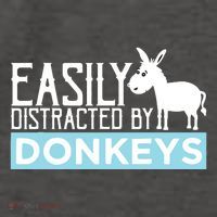 Donkeys Easily Distracted Donkey Gifts For Donkey Lovers Vector Backpack