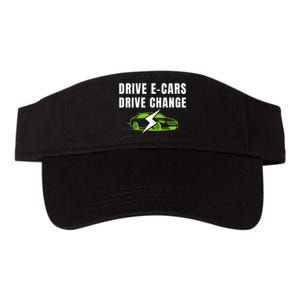 Drive ECars Drive Change, Drive EVs, Funny Electric Vehicle Valucap Bio-Washed Visor