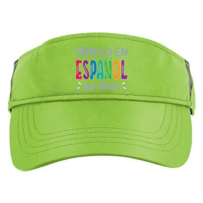 Dimelo En Espanol Bilingual Spanish Teacher Adult Drive Performance Visor