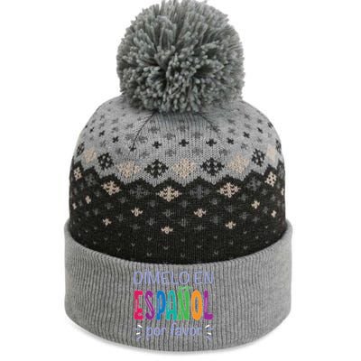 Dimelo En Espanol Bilingual Spanish Teacher The Baniff Cuffed Pom Beanie