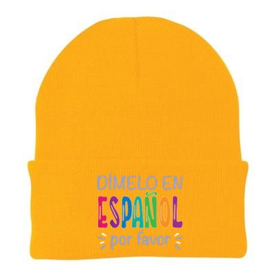 Dimelo En Espanol Bilingual Spanish Teacher Knit Cap Winter Beanie