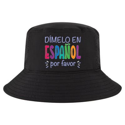 Dimelo En Espanol Bilingual Spanish Teacher Cool Comfort Performance Bucket Hat