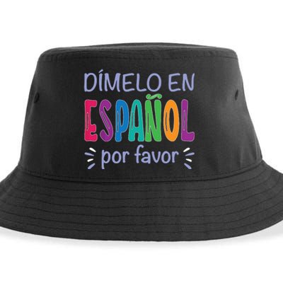 Dimelo En Espanol Bilingual Spanish Teacher Sustainable Bucket Hat