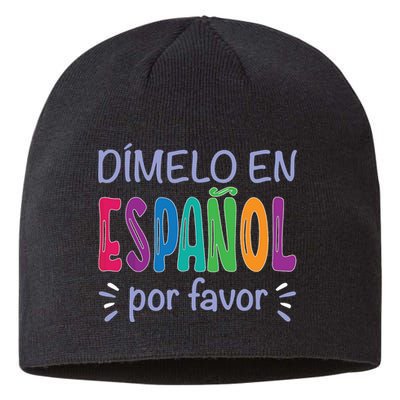 Dimelo En Espanol Bilingual Spanish Teacher Sustainable Beanie