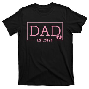 Dad Established Est 2024 Girl Newborn Gifts Daddy Father T-Shirt