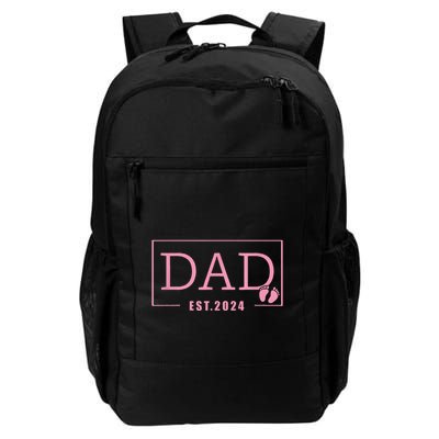 Dad Established Est 2024 Girl Newborn Gifts Daddy Father Backpack