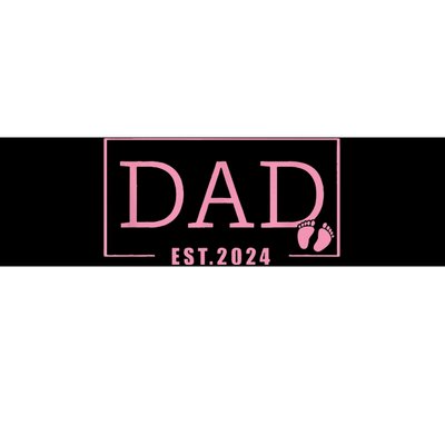 Dad Established Est 2024 Girl Newborn Gifts Daddy Father Bumper Sticker