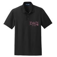 Dad Established Est 2024 Girl Newborn Gifts Daddy Father Dry Zone Grid Polo