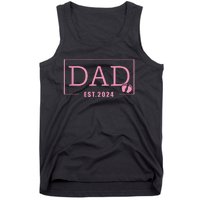 Dad Established Est 2024 Girl Newborn Gifts Daddy Father Tank Top