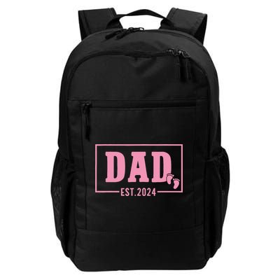 Dad Established Est 2024 Girl Newborn Daddy Father Backpack