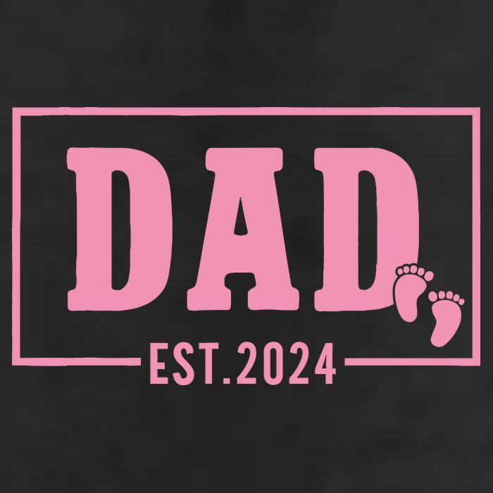 Dad Established Est 2024 Girl Newborn Daddy Father 11oz C Handle Ceramic Mug