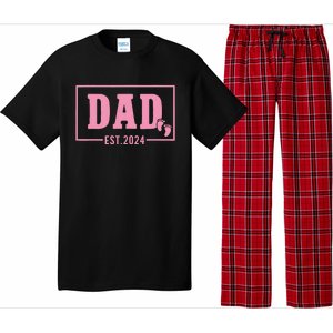 Dad Established Est 2024 Girl Newborn Daddy Father Pajama Set