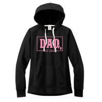 Dad Established Est 2024 Girl Newborn Daddy Father Women's Fleece Hoodie