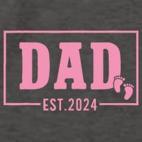 Dad Established Est 2024 Girl Newborn Daddy Father Vector Backpack