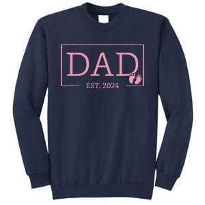 Dad Established Est 2024 Girl Newborn Gifts Daddy Father Sweatshirt