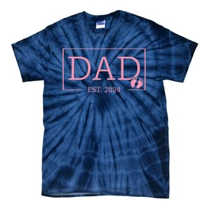 Dad Established Est 2024 Girl Newborn Gifts Daddy Father Tie-Dye T-Shirt