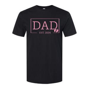 Dad Established Est 2024 Girl Newborn Gifts Daddy Father Softstyle CVC T-Shirt