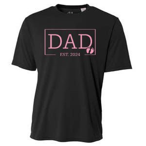 Dad Established Est 2024  Newborn Gifts Daddy Father Cooling Performance Crew T-Shirt