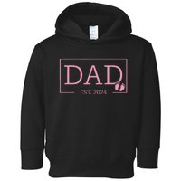 Dad Established Est 2024  Newborn Gifts Daddy Father Toddler Hoodie