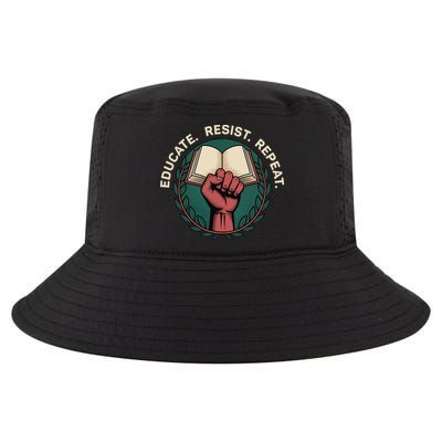 Defend Education Educate Resist Repeat Cool Comfort Performance Bucket Hat