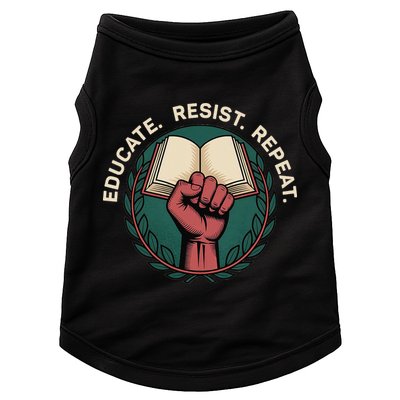 Defend Education Educate Resist Repeat Doggie Tank