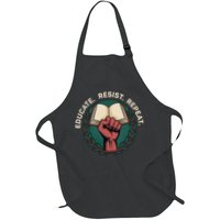 Defend Education Educate Resist Repeat Apron