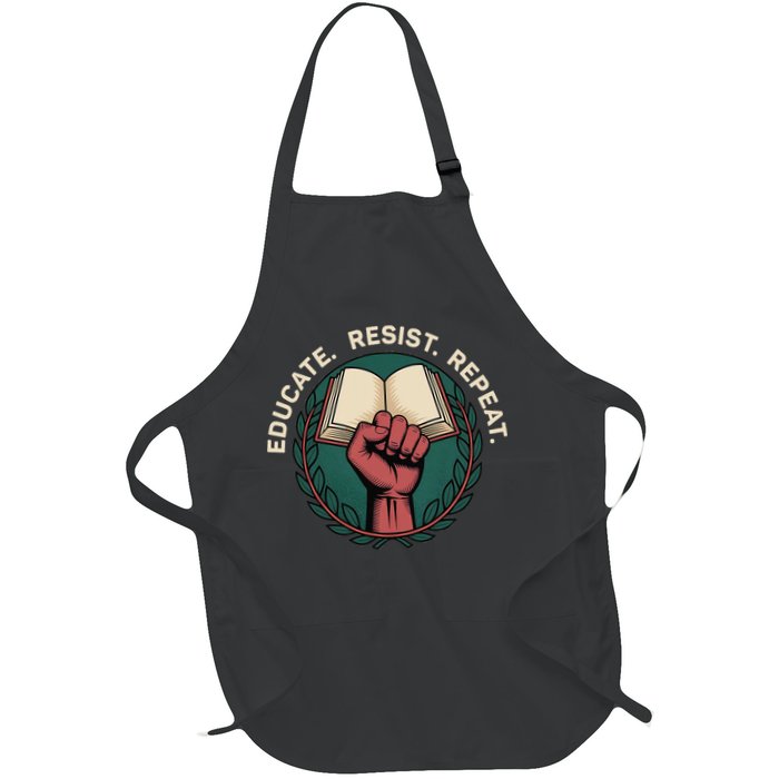 Defend Education Educate Resist Repeat Apron