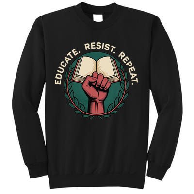 Defend Education Educate Resist Repeat Sweatshirt
