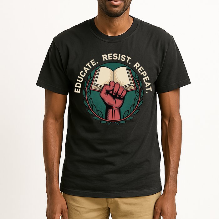 Defend Education Educate Resist Repeat Tall T-Shirt