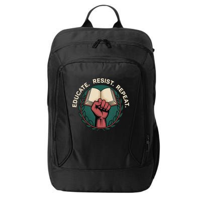 Defend Education Educate Resist Repeat City Backpack