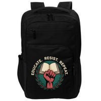 Defend Education Educate Resist Repeat Impact Tech Backpack