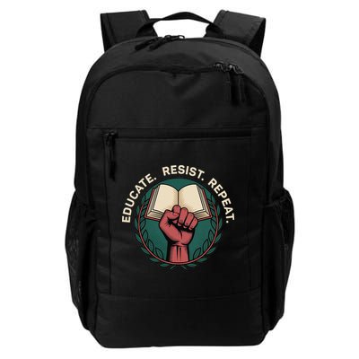 Defend Education Educate Resist Repeat Backpack