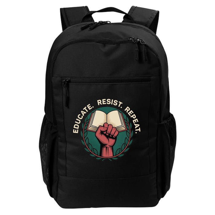 Defend Education Educate Resist Repeat Backpack