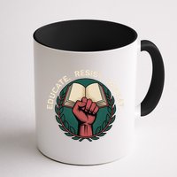 Defend Education Educate Resist Repeat Mug