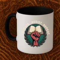 Defend Education Educate Resist Repeat Mug