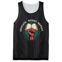 Defend Education Educate Resist Repeat Mesh Reversible Basketball Jersey Tank