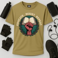 Defend Education Educate Resist Repeat Cooling Performance Crew T-Shirt