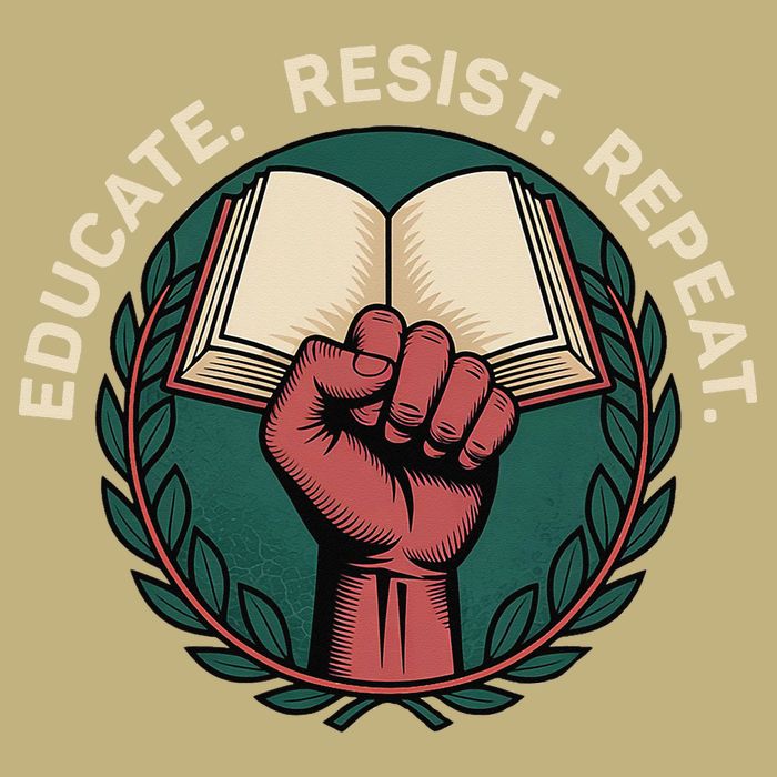 Defend Education Educate Resist Repeat Cooling Performance Crew T-Shirt