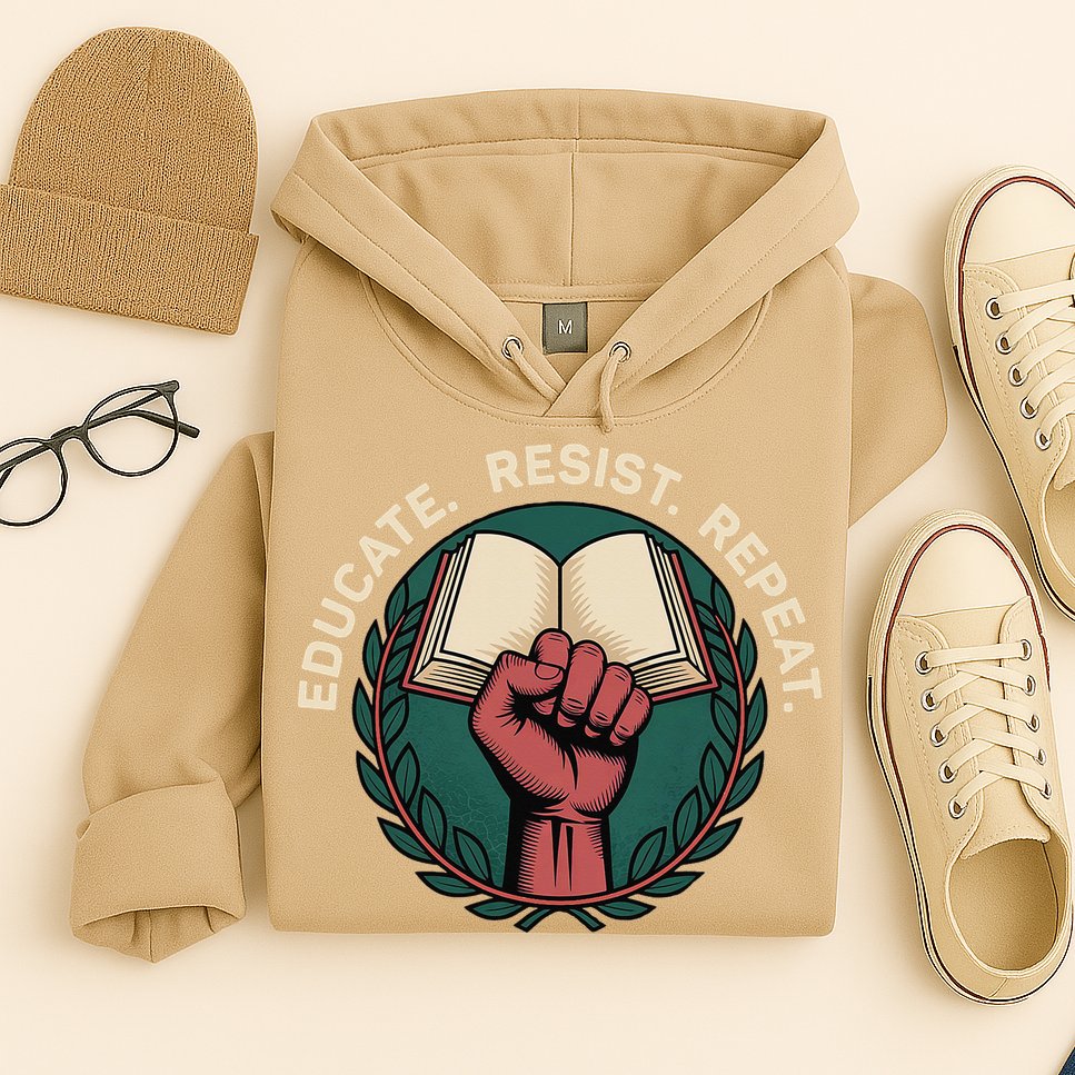 Defend Education Educate Resist Repeat Hoodie