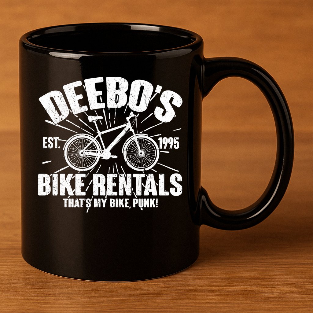 Deebo's Bike Rental 11oz C Handle Ceramic Mug