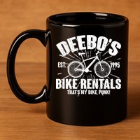 Deebo's Bike Rental 11oz C Handle Ceramic Mug