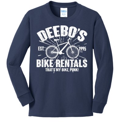 Deebo's Bike Rental Kids Long Sleeve Shirt