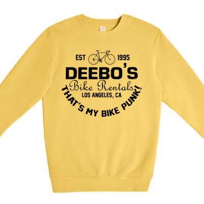 Deebos Bike Rental Retro Premium Crewneck Sweatshirt