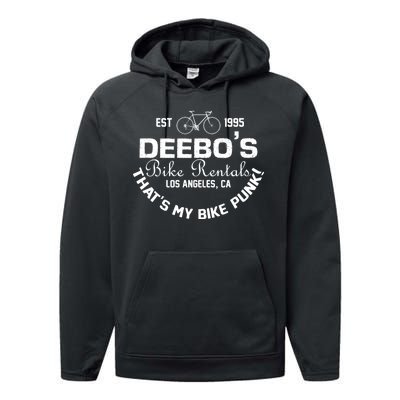 Deebos Bike Rental Retro Performance Fleece Hoodie